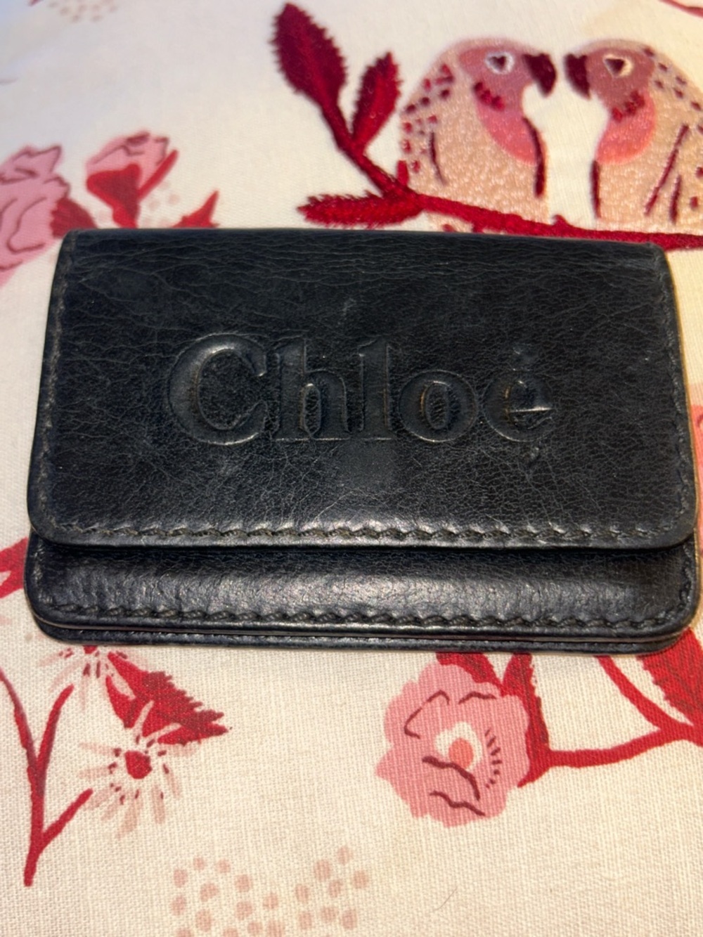 💛 CHLOE MINI black leather wallet